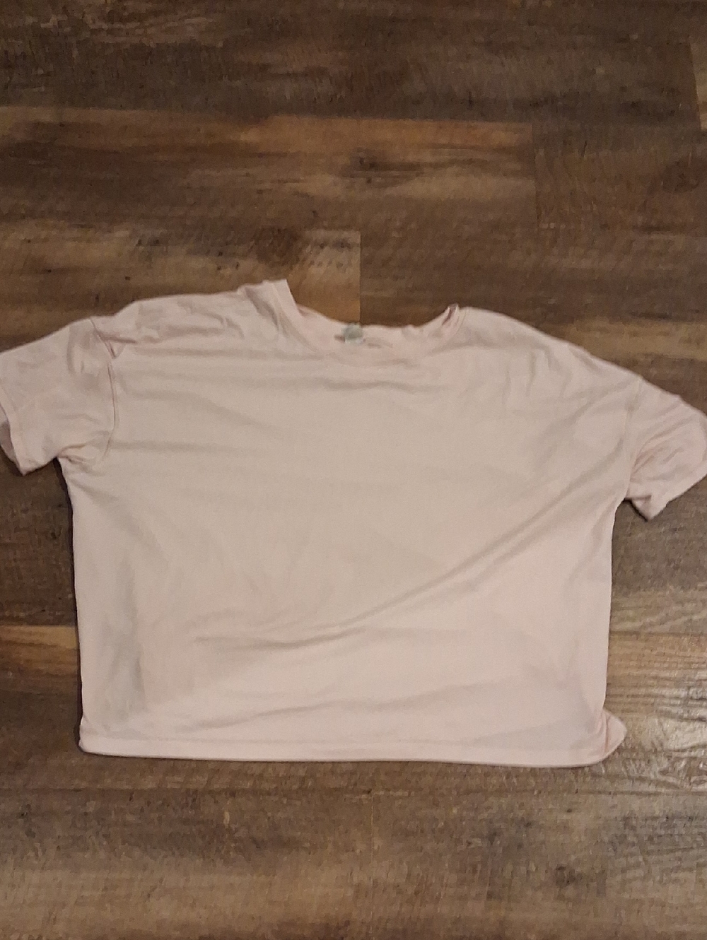 Yogalicious Short Sleeve Crew Top - Light Pink NOT CROPPED-OVERSIZED